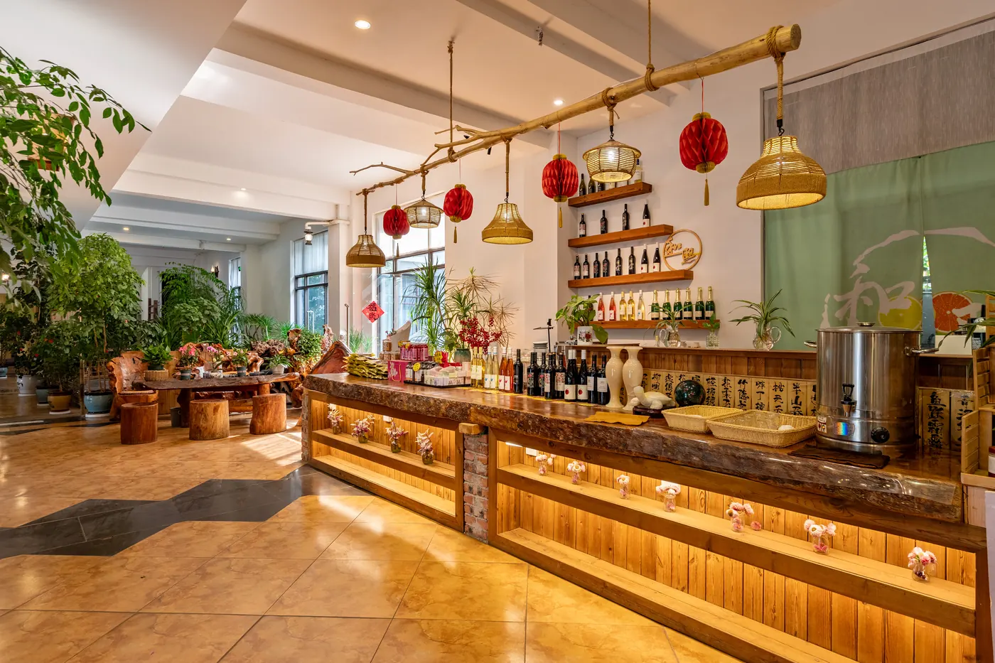 山水庄园酒店实拍：休闲区
